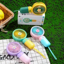 Handheld Portable Desktop Table USB Rechargeable Sports Pocket Mini Fan with Lanyard - Image 2