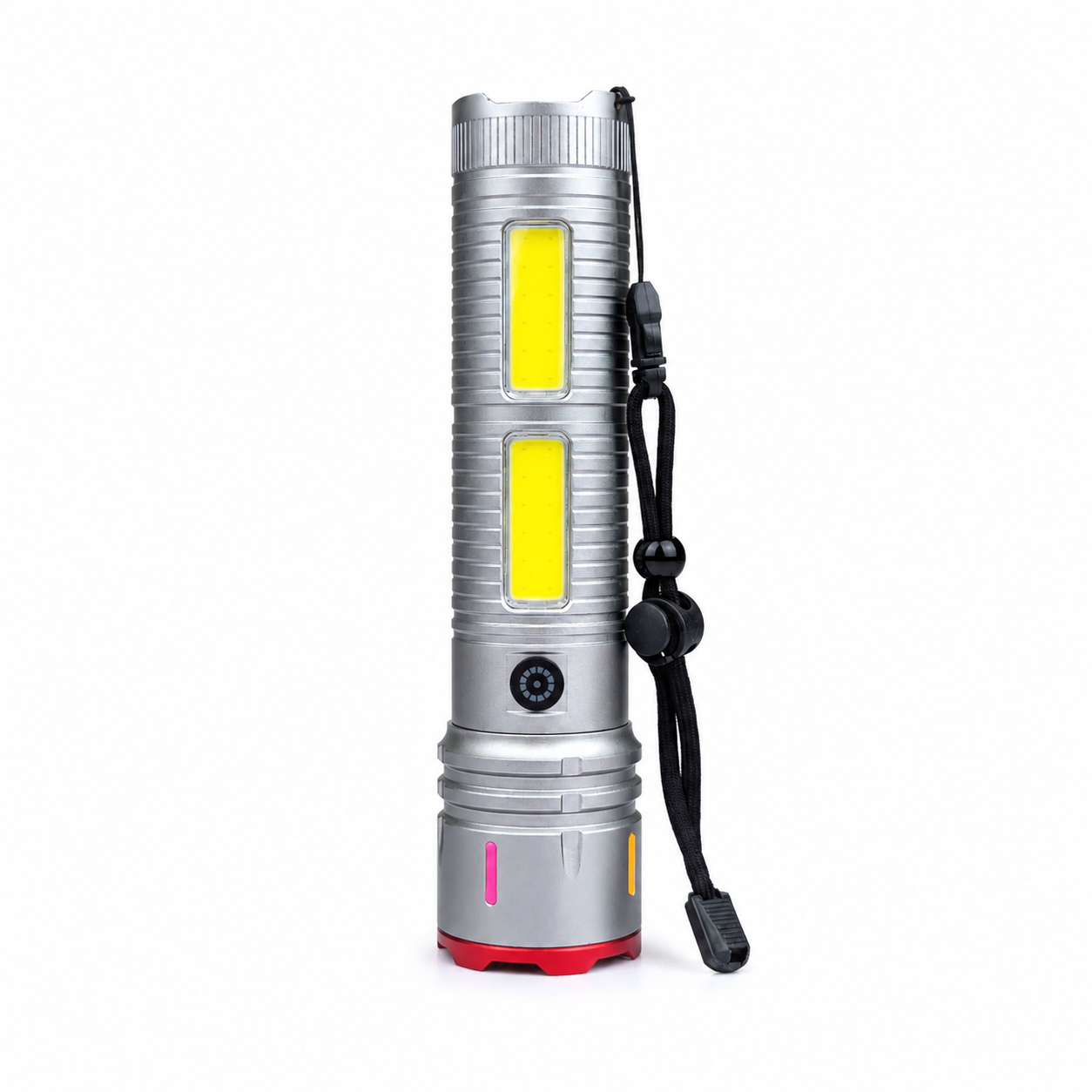 Premium Laser Cannon X03 Metal Tactical Flashlight -Long Lasting LED Torch with Built-in Power Bank - Image 3